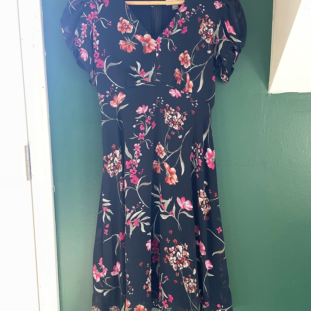 Floral Calvin Klein dark and floral dress